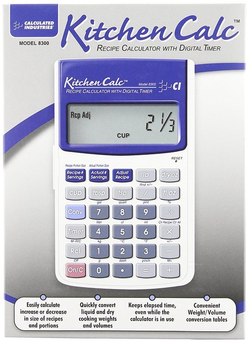 Calculated Industries KitchenCalc 8300 Recipe Calculator with Digital Timer N2