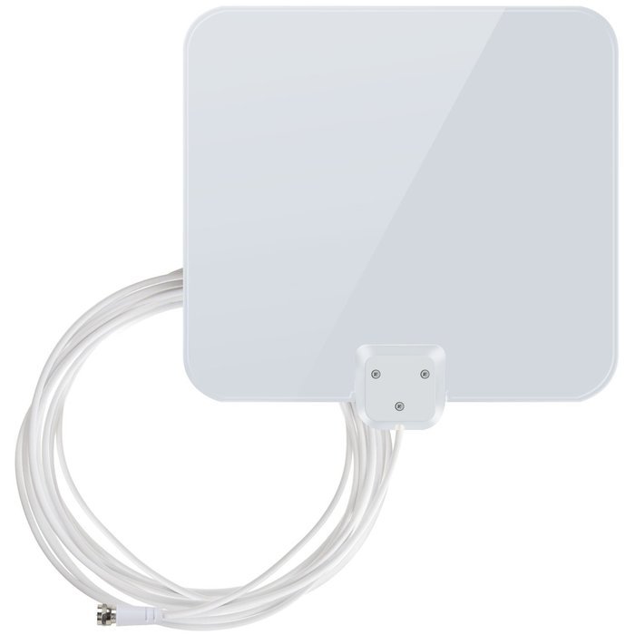 1byone 50 Miles Amplified HDTV Antenna with Amplifier Booster USB Power Supply to Boost Signal and 20ft Coaxial... N10