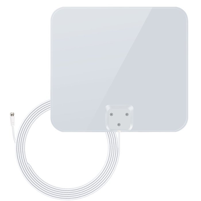 1byone 50 Miles Amplified HDTV Antenna with Amplifier Booster USB Power Supply to Boost Signal and 20ft Coaxial... N25