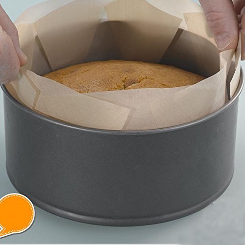 Baking Sheets Cake Reusable Non-stick Baking Oven Guard Liner Sheet Mat Microwave Fberglass Dia 12.5cm 1pcs N2