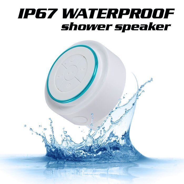 KONG KIM IPX7 100% Waterproof & Dust-proof Floating Bluetooth Shower Speaker - Compatible with all Bluetooth devices... N11