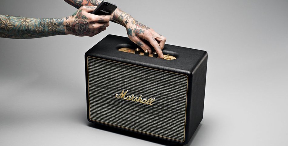 Marshall Woburn Bluetooth Speaker, Black (4090963) N4