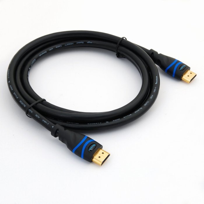 BlueRigger High Speed HDMI Cable with Ethernet 6.6 Feet (2m) - Supports 3D and Audio Return [Latest Version] N3