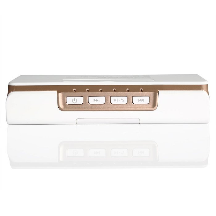ALLEK&reg; Multifunction Wireless Portable 6W Bluetooth Speaker with 5000mAh Power Bank Speaker and Supported TF Card... N10