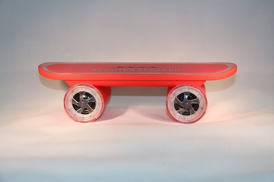 SCOOTER SKATEBOARD BLUETOOTH WIRELESS SPEAKER WITH LED LIGHT SUPPORT MP3 TF CARD