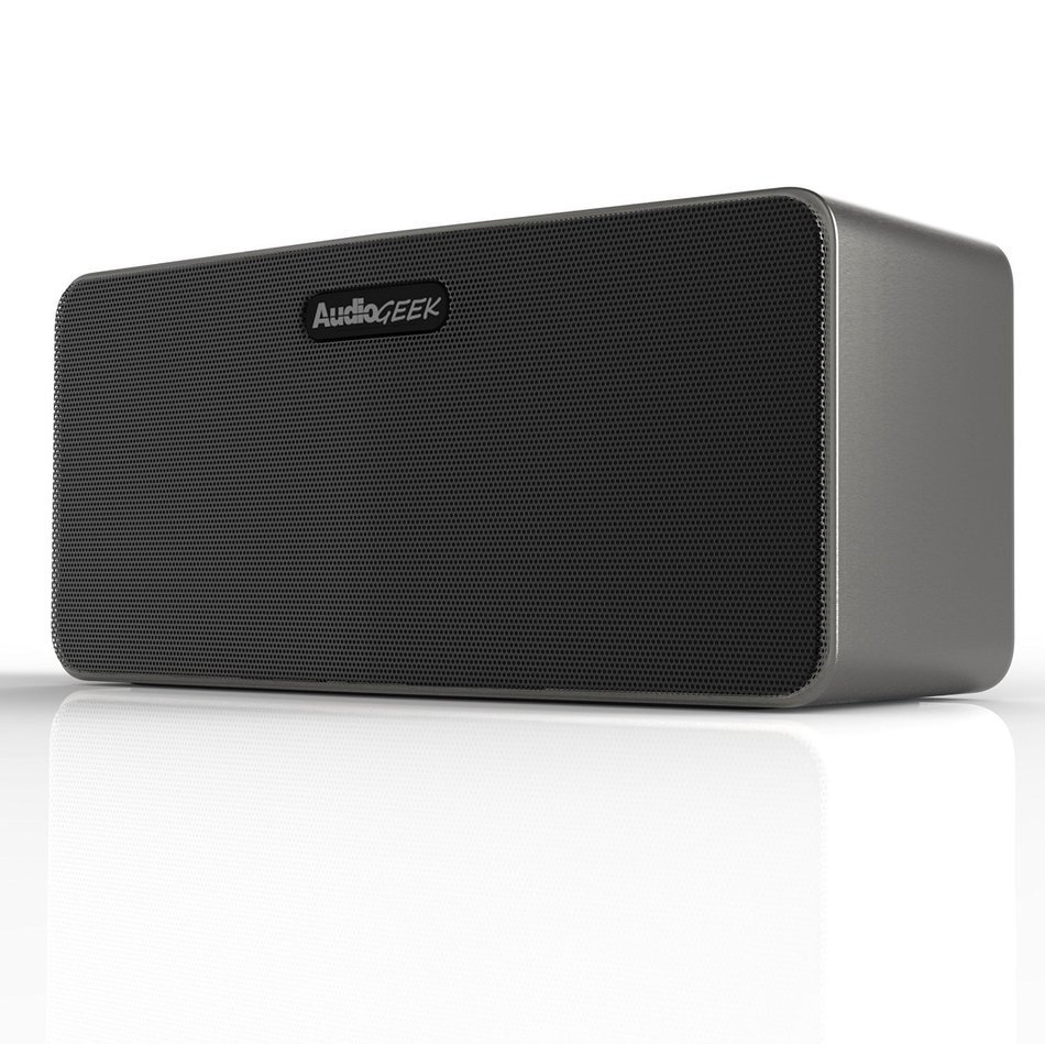 AudioGeek R400 Distortion-Free Aluminum Wireless Speaker (High-Fidelity) Bluetooth 4.0 / Dual Driver 10W Output... N2