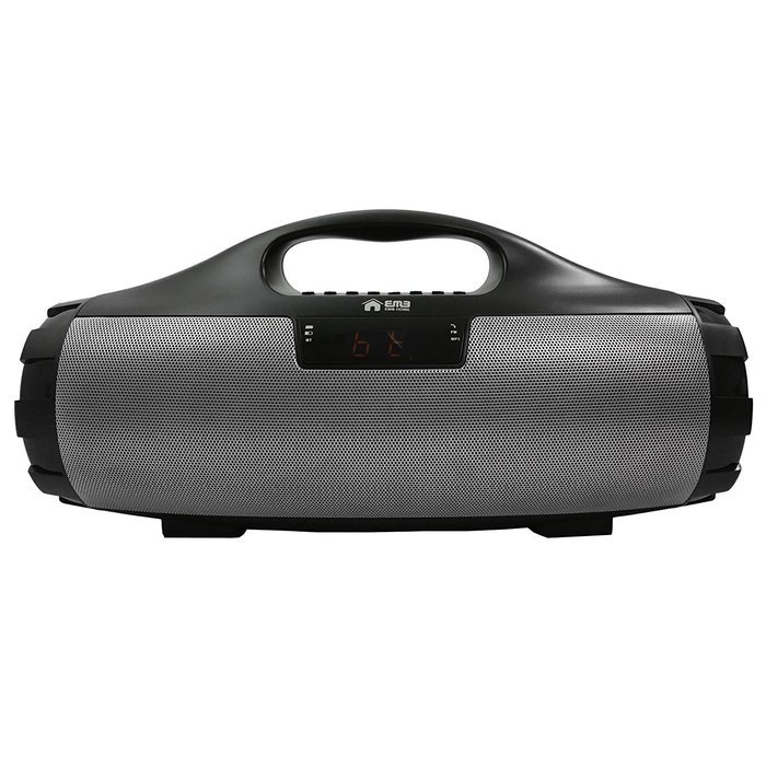 EMB Professional EURO19 Rechargeable Portable Bluetooth High-Definition Super Loud Boombox Speaker System w/ SD... N12