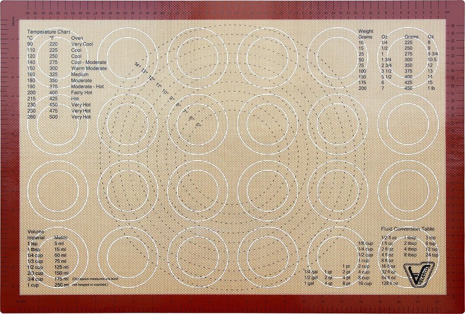 Silicone Baking Mat - Full Sheet Size (Thick & Large 24 1/2" x 16 1/2") - Non Stick Silicon Liner for Large Bake...