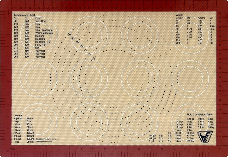 Silicone Baking Mat - Full Sheet Size (Thick & Large 24 1/2" x 16 1/2") - Non Stick Silicon Liner for Large Bake... N7