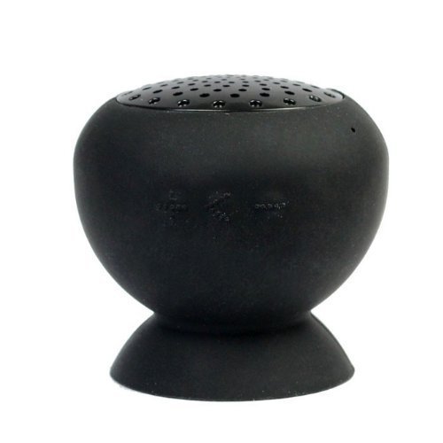 Olatec 00m55 Black Mushroom Mini Wireless Bluetooth Speaker Waterproof Silicone Sucker Hands Free Speakers for...