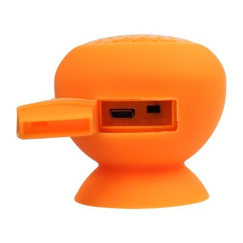 Olatec 00m55 Black Mushroom Mini Wireless Bluetooth Speaker Waterproof Silicone Sucker Hands Free Speakers for... N6