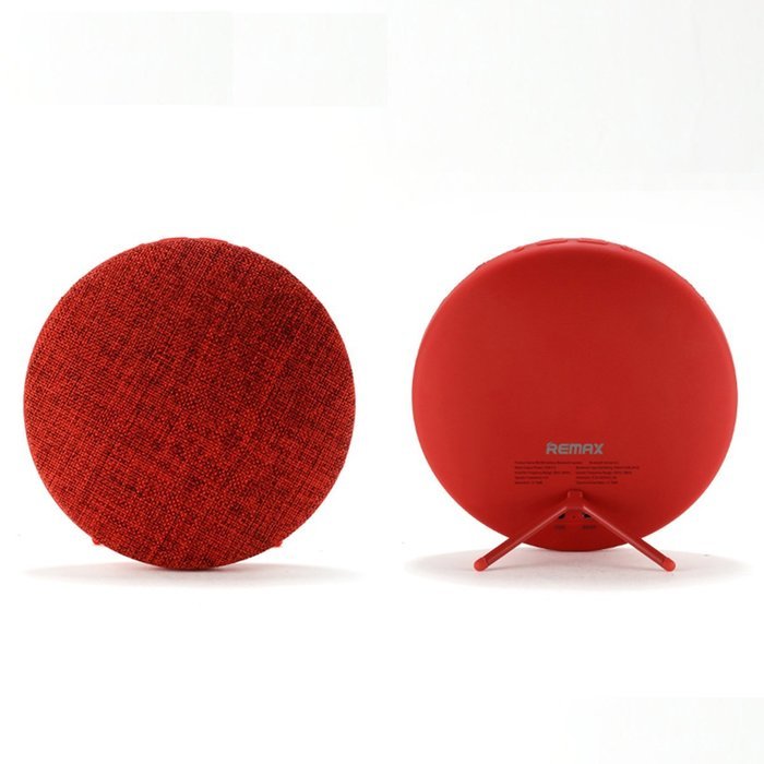 Remax RB-M9 Desktop Fabrics Bluetooth Speaker Portable Audio Player Music Sound Box Bluetooth V4.1 Red Color