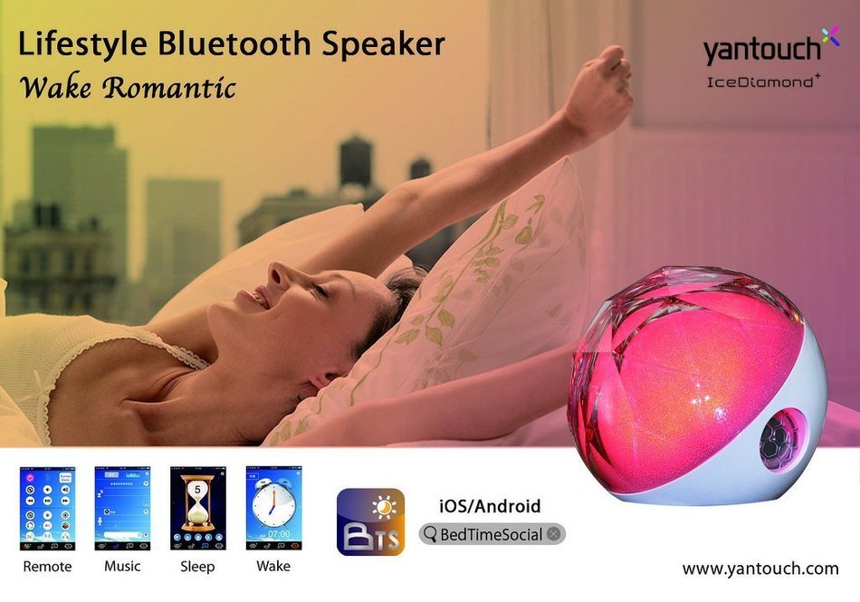 Yantouch IceDiamond+ (ID+) Outdoor Wireless Bluetooth Speaker build-in 10 Hour Battery with LED Lights, Amazing... N2