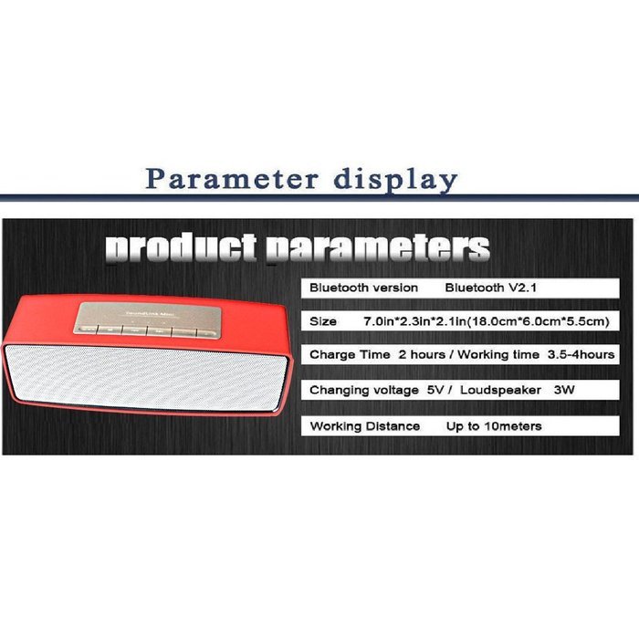 Bluetooth Speaker Altavoz Speakers Parlantes Bluetooth 3D Surround Subwoofer Stereo HIFI Caixa De Som Support... N3