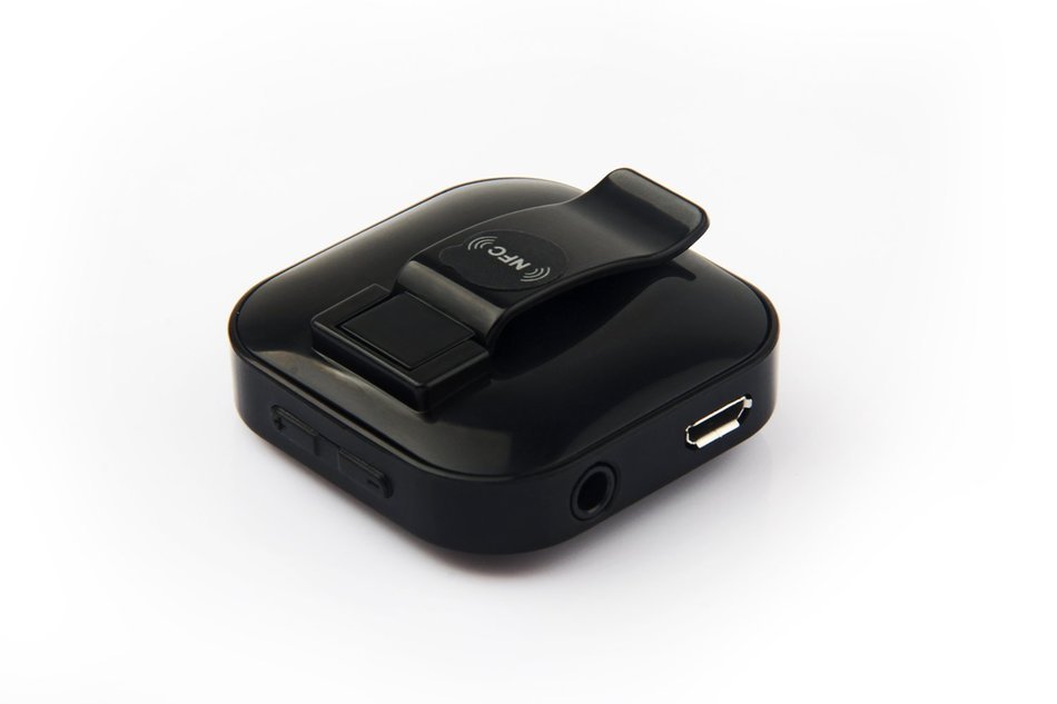 Hapurs Bluetooth 3.0 Music Receiver, Rechargeable NFC - enabled Bluetooth Audio Receiver for Sound System Speaker... N4