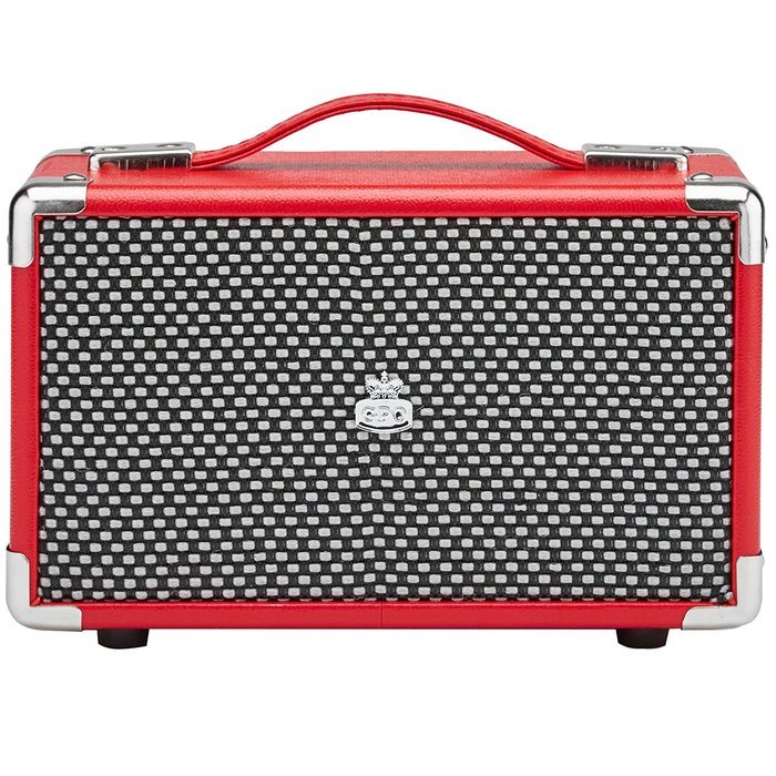 GPO Westwood Mini 10 Watt Portable Bluetooth Speaker with RCA Input and Rechargeable Battery - Pillarbox Red
