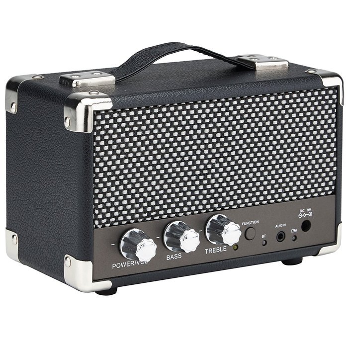 GPO Westwood Mini 10 Watt Portable Bluetooth Speaker with RCA Input and Rechargeable Battery - Pillarbox Red N8