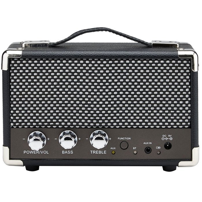 GPO Westwood Mini 10 Watt Portable Bluetooth Speaker with RCA Input and Rechargeable Battery - Pillarbox Red N9