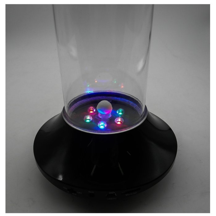 HyperPS Wireless Bluetooth LED Fish Tank Speaker Colorful Music Player Detection Bubbles with USB Charging Cable... N4