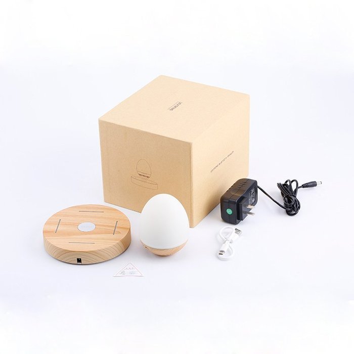 Blue Tooth Speaker,LED Bulb Portable Levitating Bluetooth Speaker Wood Grain Base Floating Maglev Speaker 360... N8