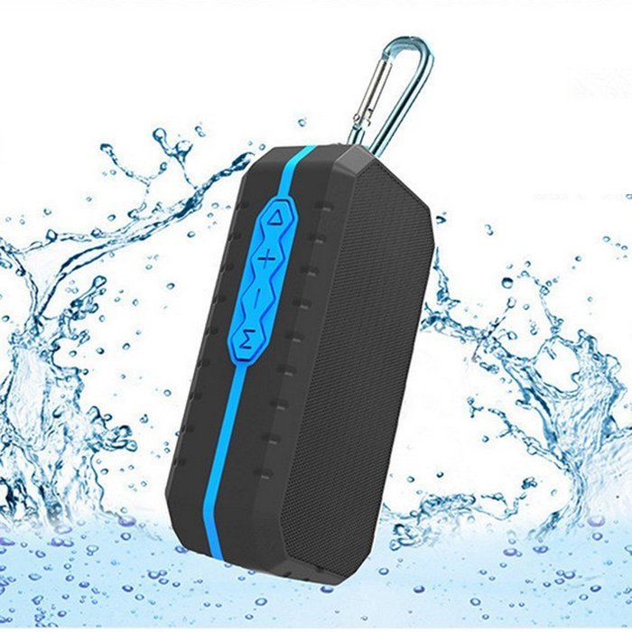 Waterproof Bluetooth Speaker, Portable Wireless Sports Sound Stereo Speaker Subwoofer Rechargeable with Hook Built-in...