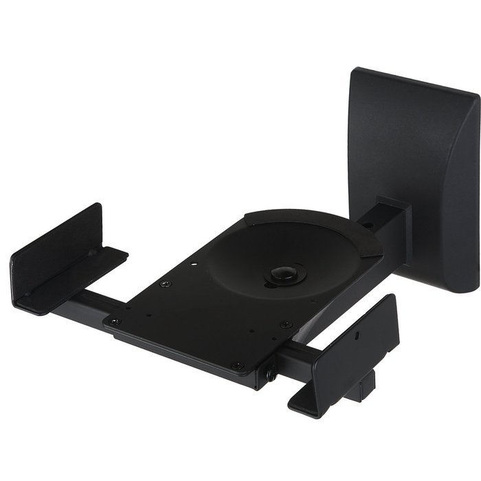 WALI One Pair of Side Clamping Bookshelf Speaker Mounting Bracket with Tilt and Swivel for Large Surrounding Sound... N2