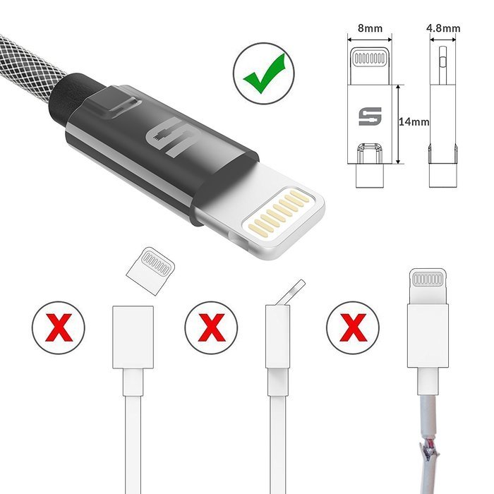 Syncwire iPhone Charger Lightning Cable 3.3ft -[Apple MFi Certified] Series - Sync & Charging Cord for iPhone... N25