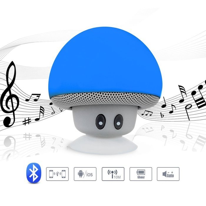 Mini Bluetooth Speaker,WEKSI Wireless Mushroom Bluetooth 4.1 Speaker with Hands-free Talk & Phone Stand