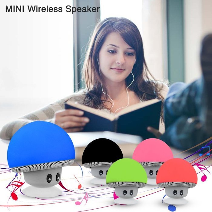 Mini Bluetooth Speaker,WEKSI Wireless Mushroom Bluetooth 4.1 Speaker with Hands-free Talk & Phone Stand N6