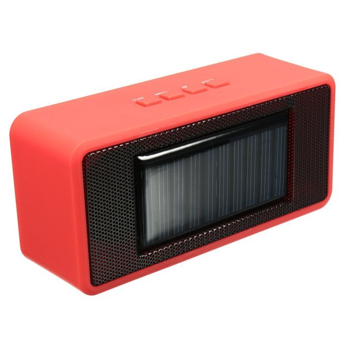 LOPEZ Solar Powered Speaker, Solar Panels Charge Portable Wireless Bluetooth Speaker Sound TF Card MP3 Player...