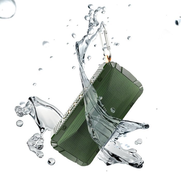 APIE Portable Wireless Outdoor Bluetooth Speaker IPX6 Waterproof Dual 10W Driversf, Enhanced Bass, Built in Mic N2
