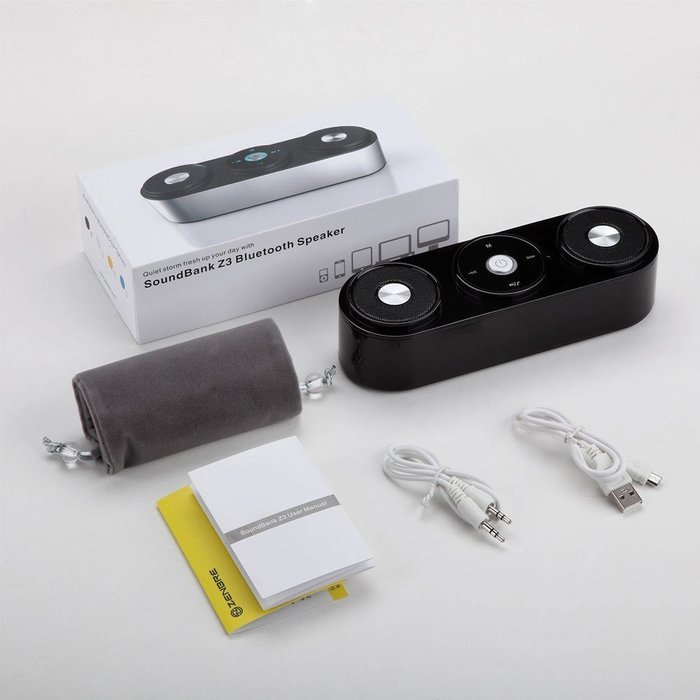Rasse&reg; Portable Wireless HiFi Bluetooth Speaker Computer Speaker with Enhanced Bass Resonator 10W Built-in Microphone... N7