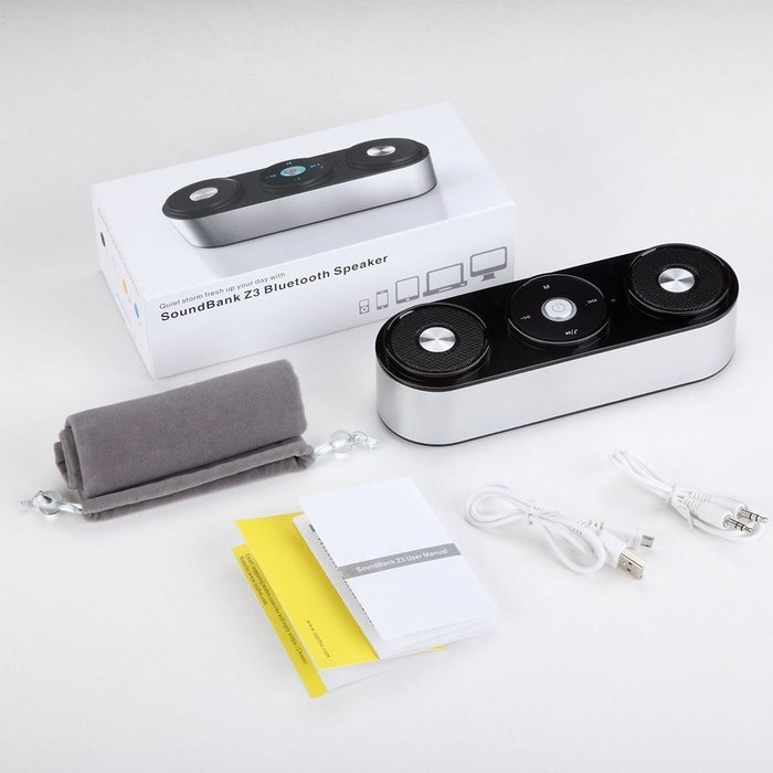 Rasse&reg; Portable Wireless HiFi Bluetooth Speaker Computer Speaker with Enhanced Bass Resonator 10W Built-in Microphone... N28