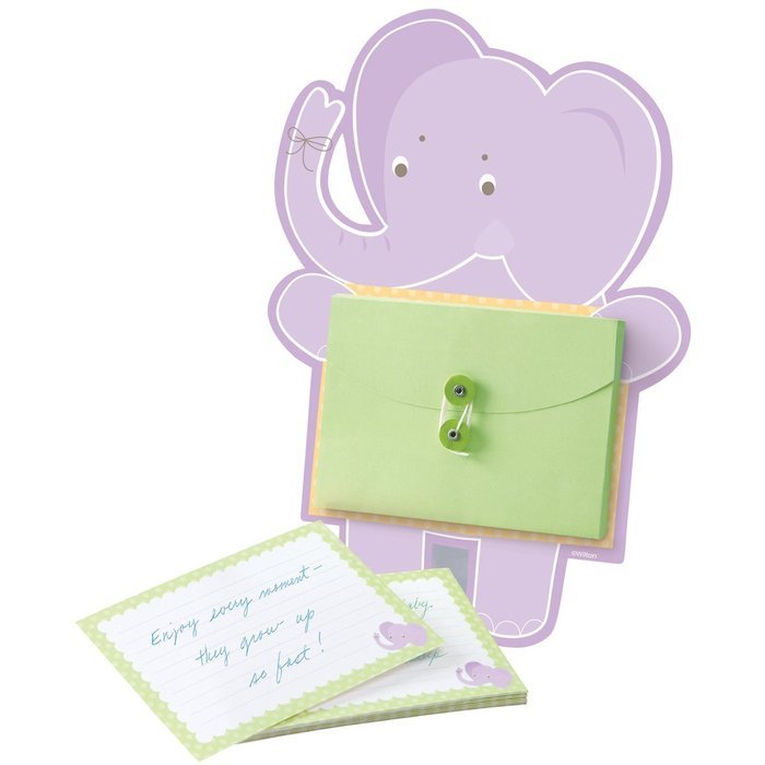 Wilton 1004-1426 Elephant Baby Advice Card Activity Kit