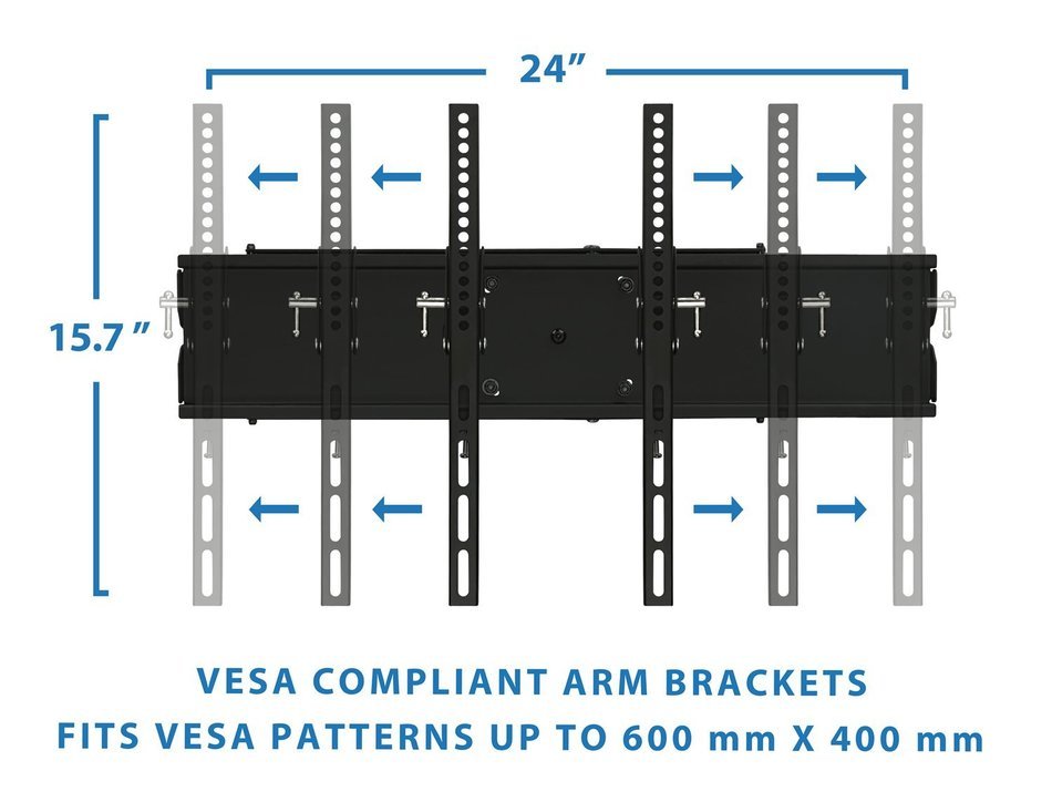 Mount-It! Swivel Wall Mount for 32"-65" Sony, Samsung, Panasonic, Sharp, Insignia, LG, Vizio N7