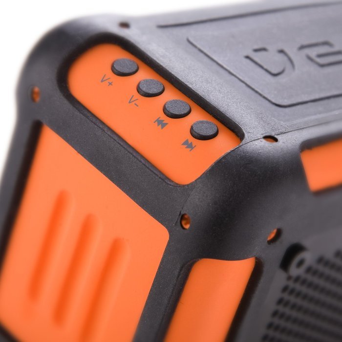 Veho VXS-002-ORG 360 Vecto Wireless Water Resistant Outdoor Speaker with 6000mAh Powerbank, Microphone, MP3 player... N5
