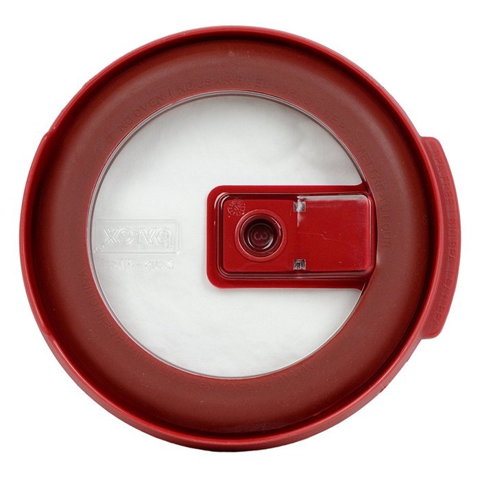 Pyrex 7200-NLC No-Leak Vented Round Storage Lid Cover for 2 Cup Bowl (4, Red) N3