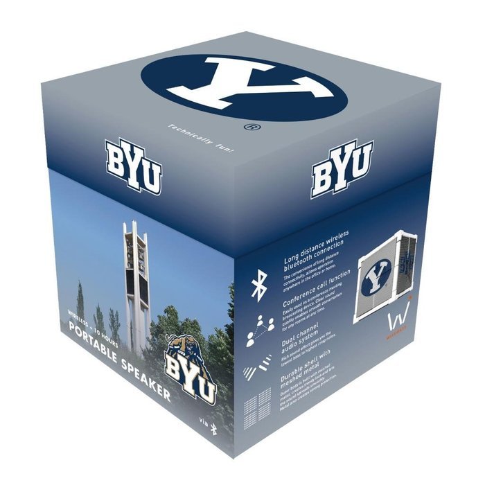 Wiseways Kube Bluetooth Collegiate Speaker for BYU school N2