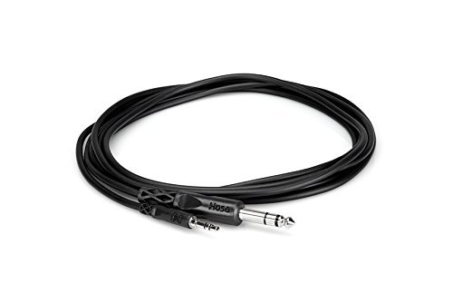 Hosa CMS-110 3.5 mm TRS to 1/4 inch TRS Stereo Interconnect Cable, 10 feet N2