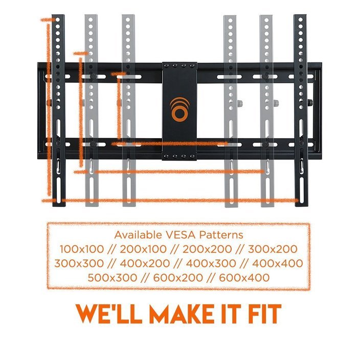 ECHOGEAR Tilting Low Profile TV Wall Mount Bracket for 32-70 inch TVs - Up to 15 Degrees of Tilt for LED, LCD,... N7