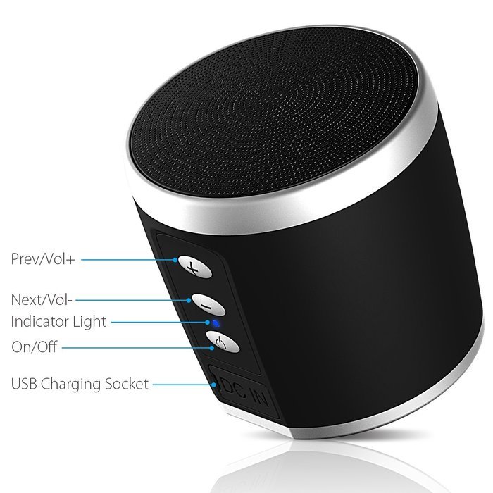 Bluetooth Speaker, JETech&reg; Portable Wireless Bluetooth 4.0 Speaker High-Def Sound Enhanced Bass Resonator for... N2
