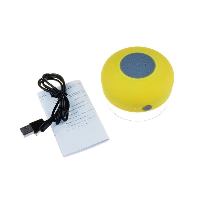 Generic Waterproof Wireless Bluetooth Stereo Shower Speaker, Ultra Portable Hands-Free Speakerphone (Blue) N7