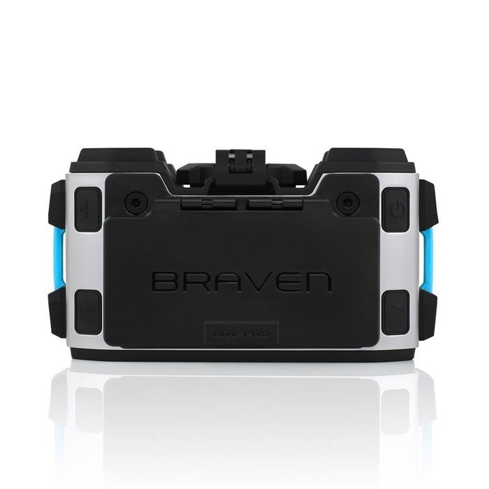 Braven BRV-PRO+SOLAR Bluetooth Speaker (Speaker/Solar Panel) - Silver/Black N8