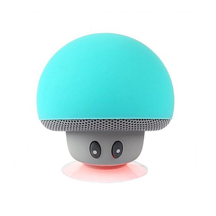 Cute Mushroom Design Bluetooth Speakers Adapater Music Player for Smartphone Green