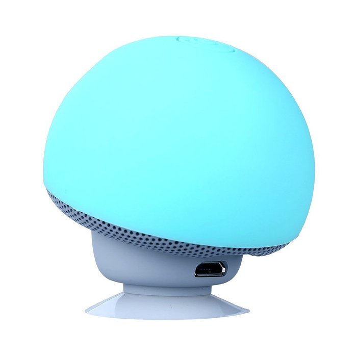 Cute Mushroom Design Bluetooth Speakers Adapater Music Player for Smartphone Green N2