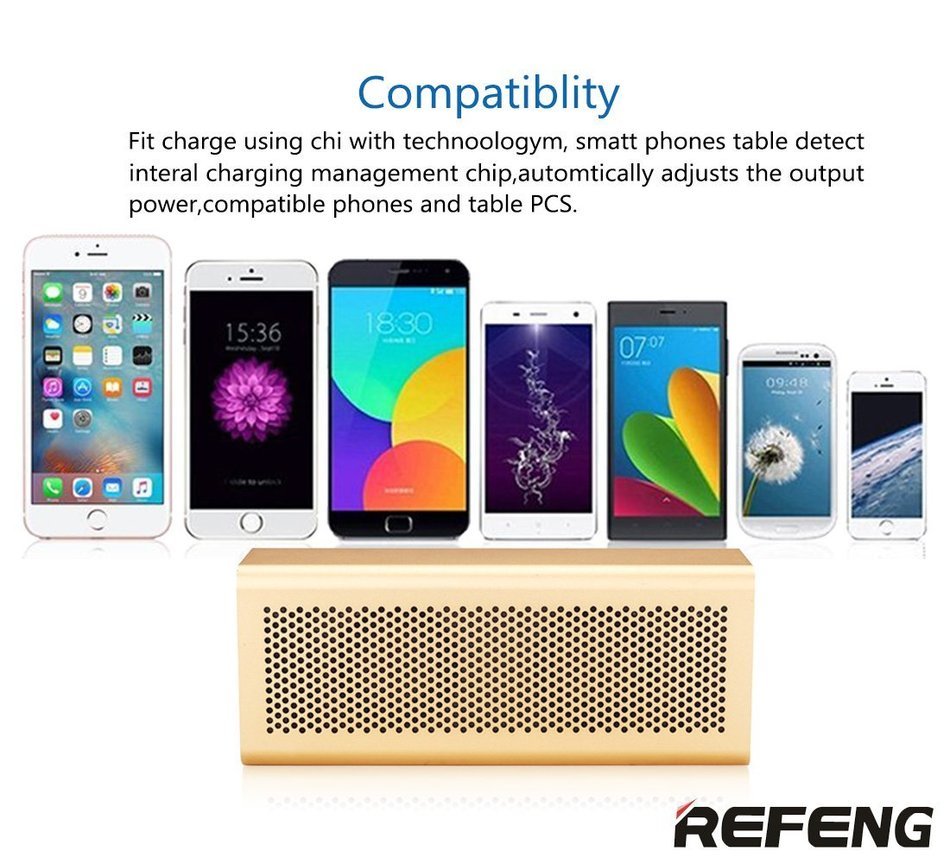 ReFeng Portable Classic HD Wireless Rechargeable Bluetooth 4.0 Speaker with Premium Aluminum Tough Built Finish... N6