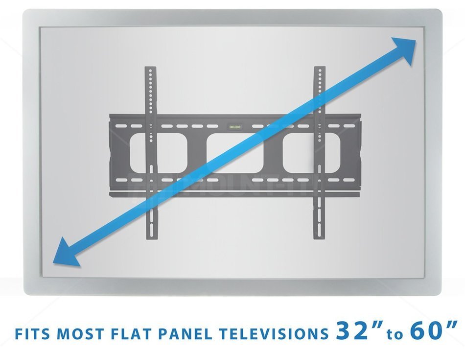 Mount-It! MI-305B TV Wall Mount for Samsung, Sony, LG, Sharp, Insignia, Vizio, Haier, Toshiba, Sharp, Element,... N6