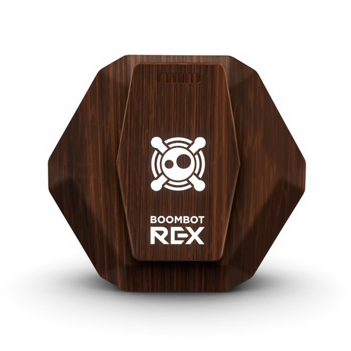 Boombotix - Boombot REX 2.0, Wireless Ultraportable Weatherproof Bluetooth Speaker, Woodgrain N2