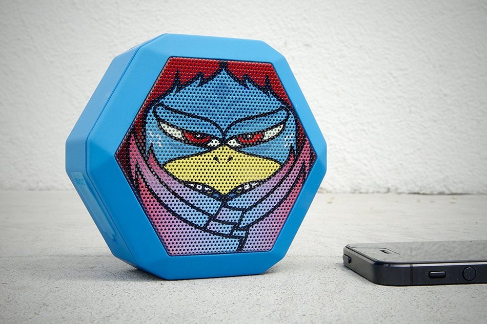 Boombotix - Boombot REX 2.0, Wireless Ultraportable Weatherproof Bluetooth Speaker, Woodgrain N8