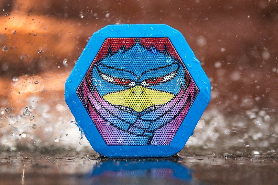 Boombotix - Boombot REX 2.0, Wireless Ultraportable Weatherproof Bluetooth Speaker, Woodgrain N10